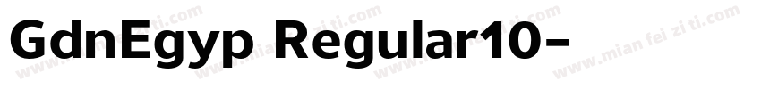 GdnEgyp Regular10字体转换
